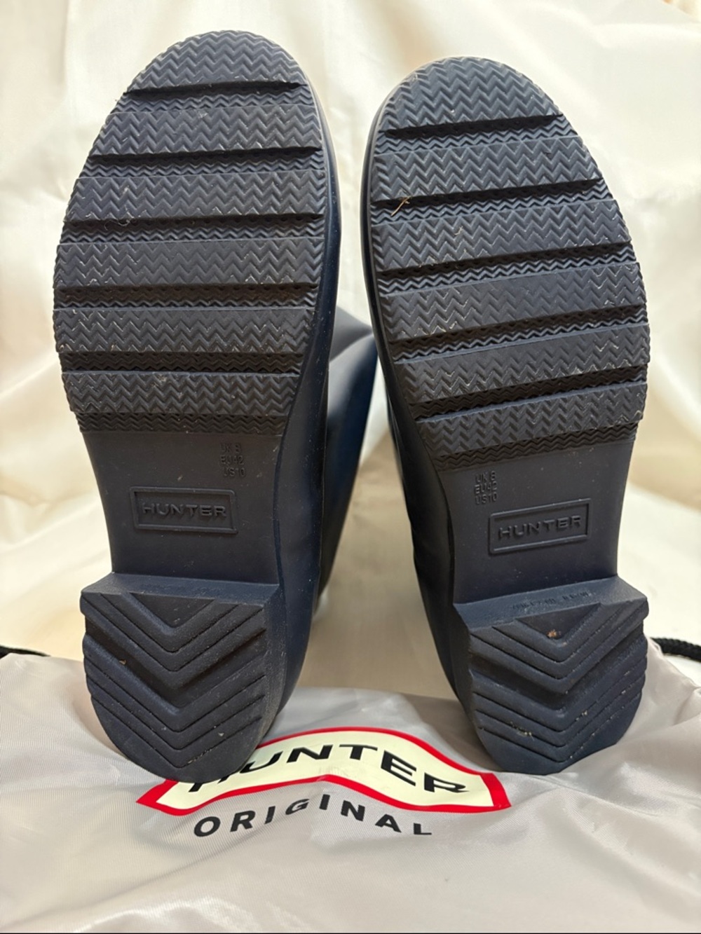 Hunter Original Tall Rain Boots - Navy (NO BOX) - Picture 6 of 7